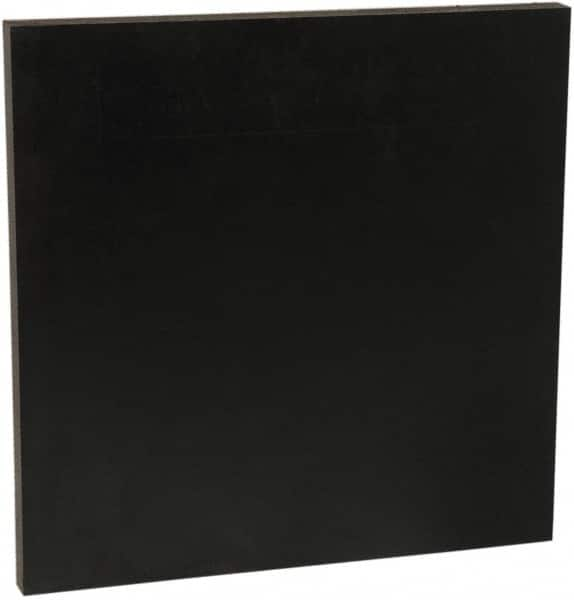 Made in USA - 3/8" Thick x 2' Wide x 4' Long, Recycled UHMW Sheet - Black, Shore D-67 Hardness, ±0.020 Tolerance - Caliber Tooling