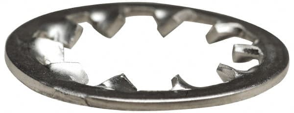 Made in USA - 1 Screw, 1.06" ID, Spring Steel Internal Tooth Lock Washer - 1.65" OD, Zinc-Plated, Grade 2 - Caliber Tooling