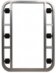 PRO-SOURCE - 4,000 Lb Capacity Aluminum Pallet Dolly - 48" Long x 36" Wide x 4-1/2" High, 3-1/4" Wheels - Caliber Tooling