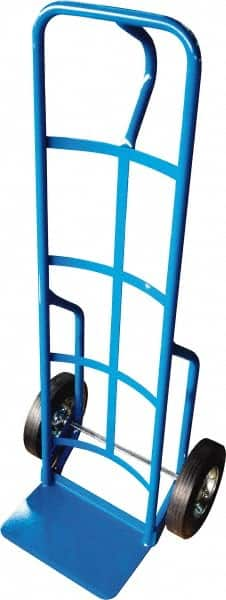 PRO-SOURCE - 800 Lb Capacity 50" OAH Hand Truck - 8 x 14" Base Plate, Loop Handle, Steel, Semi-Pneumatic Wheels - Caliber Tooling