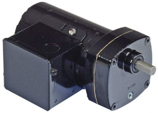 Bison Gear - 115 Volt, 124 RPM, 12.9:1 Gear Ratio, Parallel Gearmotor - 47 Torque, 1/10 hp, Open Enclosure - Caliber Tooling