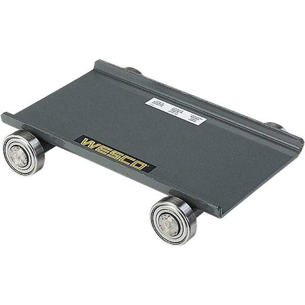 Wesco Industrial Products - 10,000 Lb Capacity Steel Machine Dolly - 11-3/4" Long x 8-1/2" Wide x 2-1/4" High, 2" Wheels - Caliber Tooling