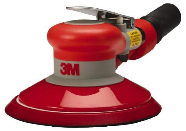 3M - 12,000 OPM, 17 CFM Air Consumption, 90 psi Air Pressure, Palm Air Orbital Sander - Round Pad, 3/8" Inlet - Caliber Tooling