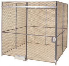 Folding Guard - 20' Long x 15" Wide, Woven Wire Room Kit - 4 Walls - Caliber Tooling