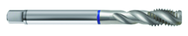 M8x1.0 6H 3-Flute PM Cobalt Blue Ring Semi-Bottoming 40 degree Spiral Flute Tap-Bright - Caliber Tooling