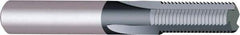 Vargus - #6-32 Thread, 1/4" Shank Diam, TiAlN Coating, Solid Carbide Straight Flute Thread Mill - 3 Flutes, 2.244" OAL, #6 Min Noml Diameter - Caliber Tooling