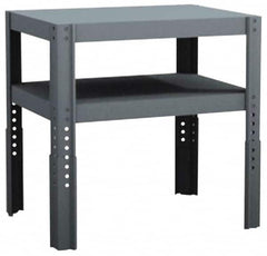 Value Collection - 24 Wide x 18" Deep x 18 to 24" High, Steel Work Table - Comfort Edge, Adjustable Height Legs - Caliber Tooling