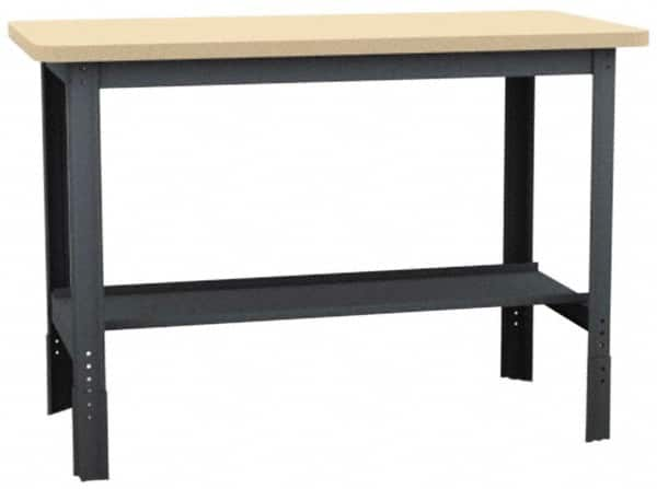 Value Collection - 72 Wide x 30" Deep x 29" High, Plastic Laminate Workbench - Comfort Edge, Adjustable Height Legs - Caliber Tooling