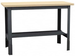 Value Collection - 60 Wide x 24" Deep x 29" High, Laminated Plastic Workbench - Comfort Edge, Adjustable Height Legs - Caliber Tooling