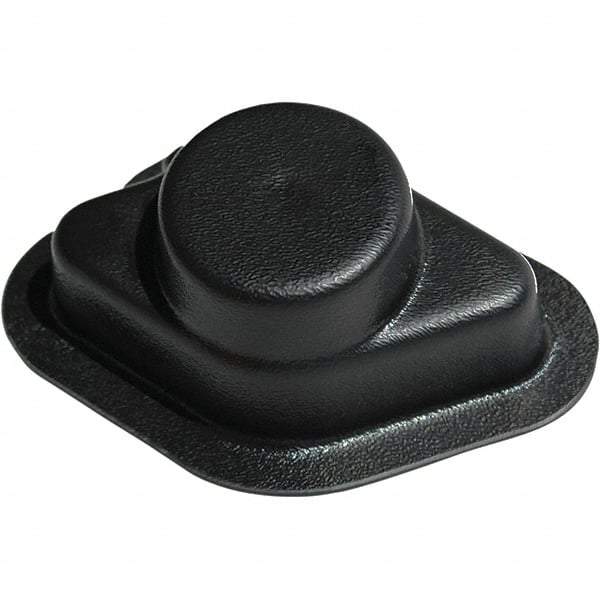 Made in USA - Flame Retardent ABS Housing Plastic Bearing Flange Mount - 6-1/2" Wide x 6-11/16" Outside Diam - Caliber Tooling