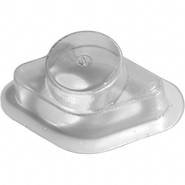 Made in USA - Plastic Housing Plastic Bearing Flange Mount - 2-11/16" Wide x 2-7/8" Outside Diam - Caliber Tooling