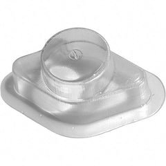 Made in USA - Flame Retardent ABS Housing Plastic Bearing Flange Mount - 6" Wide x 6-3/16" Outside Diam - Caliber Tooling