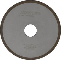 Norton - 6" Diam x 1-1/4" Hole x 1/8" Thick, 120 Grit Surface Grinding Wheel - CBN, Type 1A1, Fine Grade, Resinoid Bond - Caliber Tooling