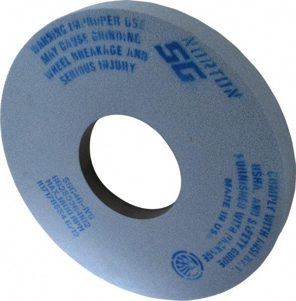 Norton - 14" Diam x 5" Hole x 1-1/2" Thick, I Hardness, 46 Grit Surface Grinding Wheel - Ceramic, Type 5, Coarse Grade, 1,800 Max RPM, Vitrified Bond, One-Side Recess - Caliber Tooling