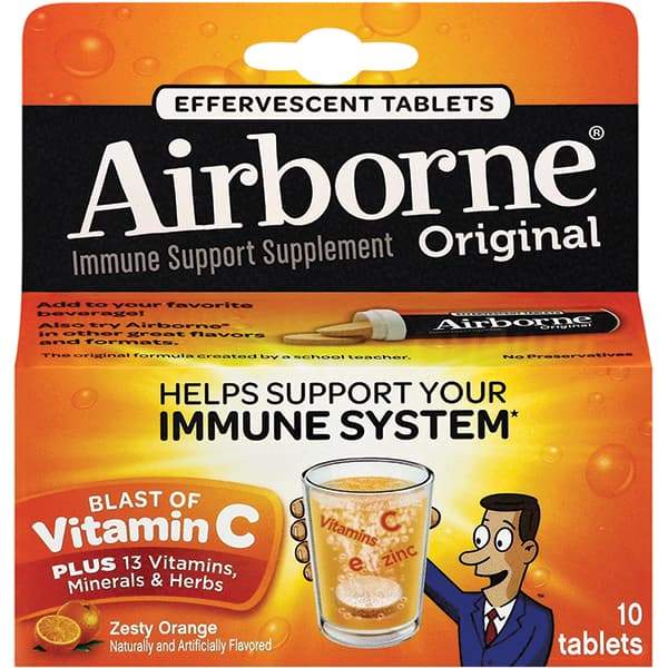 Airborne - Orange Flavor Immune Support Tablets - Vitamins/Supplements - Caliber Tooling