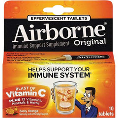 Airborne - Orange Flavor Immune Support Tablets - Vitamins/Supplements - Caliber Tooling