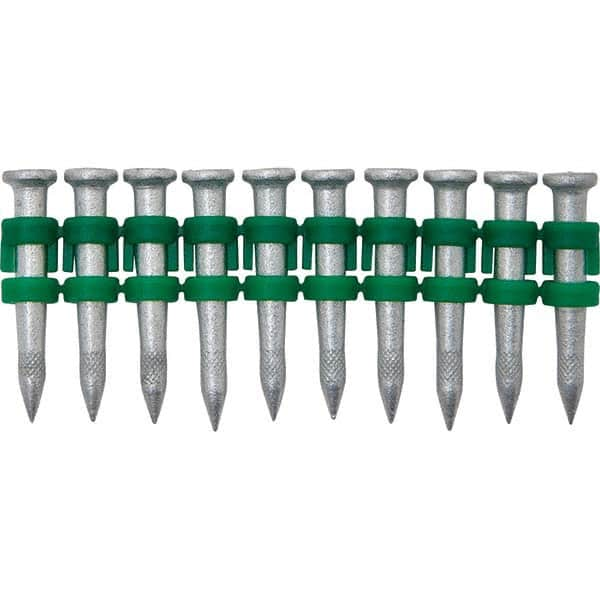 Nails For Power Nailers; Nail Type: Concrete Nails; Diameter (Decimal Inch): 0.1450; Material: Steel; Shank Type: Ring; Collation Type: Straight Stick; Finish/Coating: Zinc; Head Type: Round; Collation Material: Plastic; For Use With: C5 Trak-It Power Nai