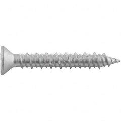 DeWALT Anchors & Fasteners - 1/4" Diam, 4 Overall Length, Phillips Drive Concrete Screw & Masonry Fastener - Caliber Tooling