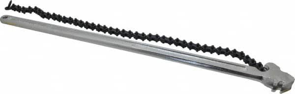 Crescent - 6" Max Pipe Capacity, 23" Long, Chain Wrench - 5-1/2" Actual OD, 24" Handle Length - Caliber Tooling