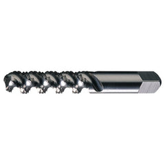 ‎1/4-20 UNC 3 Flute H3 HSS High Helix Bottoming Chamfer General Purpose High-Spiral Tap- Bright - Exact Industrial Supply