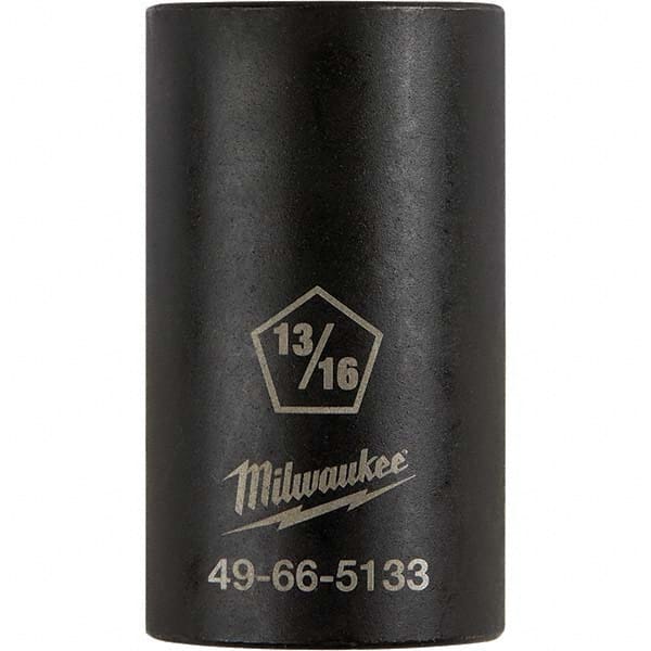 Milwaukee Tool - 1/2" Drive 13/16" Universal Thin Wall Nonsparking Deep Impact Socket - Caliber Tooling