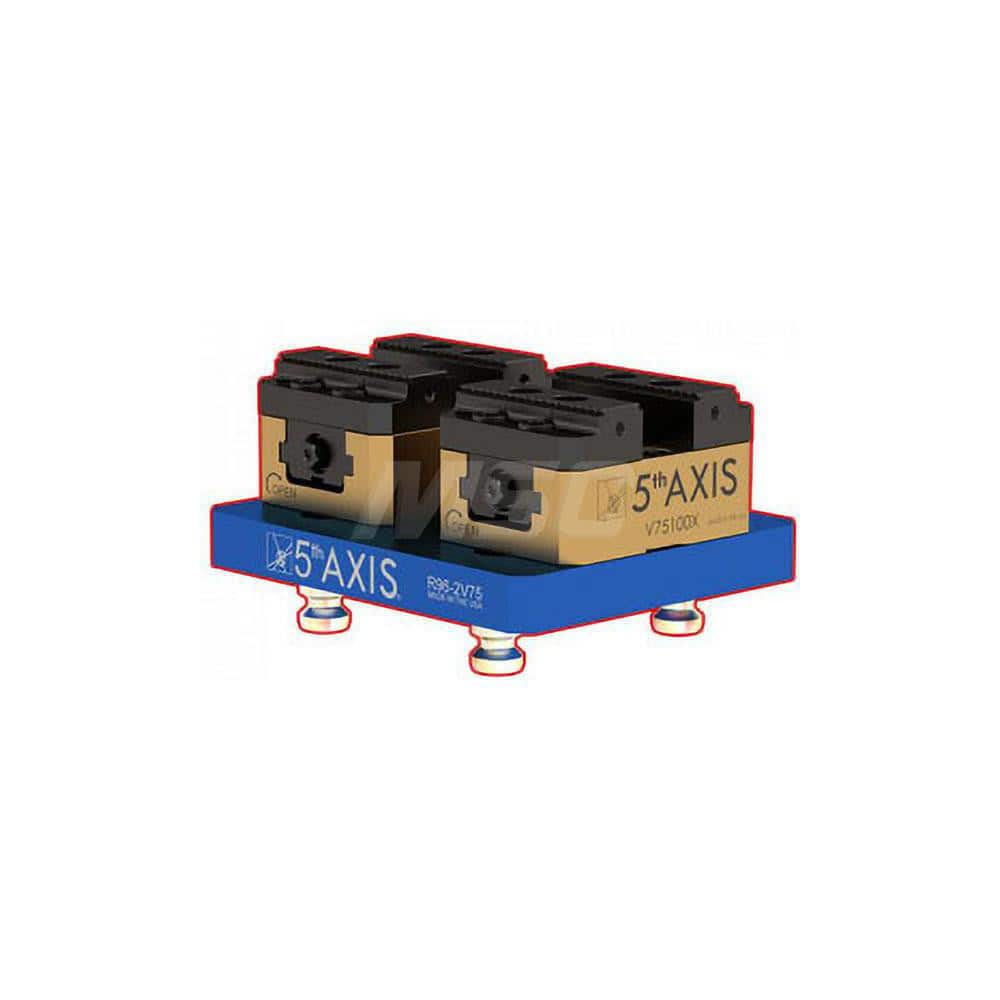 CNC Quick-Change Clamping Modules; Actuation Type: Manual; Mounting Hole Location: Bottom; Overall Length: 176.53; Mounting Hole Size: M8; Width/Diameter (mm): 150; Length (Inch): 176.53; Length (Decimal Inch): 176.53; Overall Width: 150; Mounting Hole Si