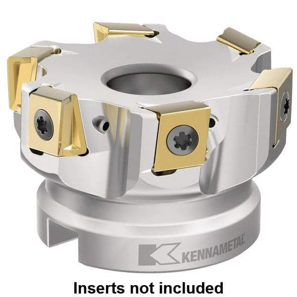 Kennametal - Indexable Square-Shoulder Face Mills Cutting Diameter (mm): 63.00 Cutting Diameter (Decimal Inch): 2.4803 - Caliber Tooling