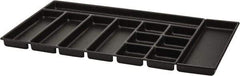 Kennedy - Tool Box Durable ABS Plastic Organizer - 30" Wide x 18-1/2" Deep x 2" High, Black, For 34" Cabinets - Caliber Tooling