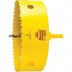 Starrett - 6" Diam, 2" Cutting Depth, Hole Saw - High Speed Steel Saw, Toothed Edge - Caliber Tooling