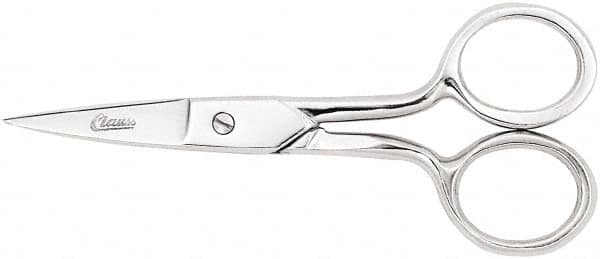 Clauss - 1" LOC, 6-3/4" OAL Straight Scissors - Steel Straight Handle, For Paper, Fabric - Caliber Tooling