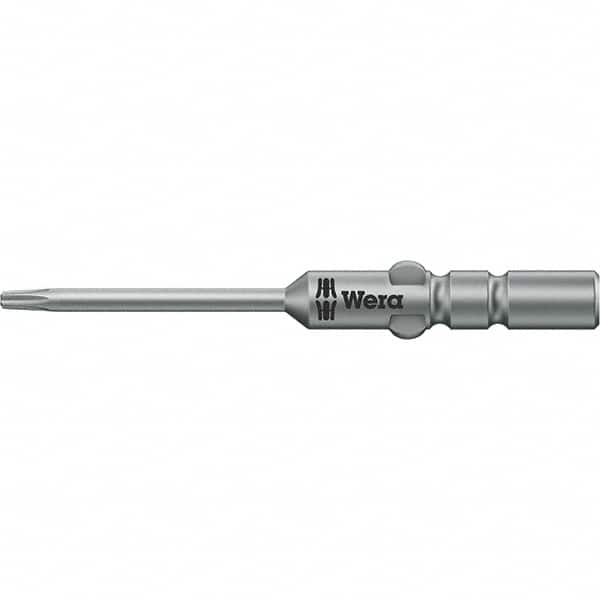 Wera - 4mm Drive IPR1 Tamperproof Torx Screwdriver Bit - 40mm OAL, Power Bit - Caliber Tooling