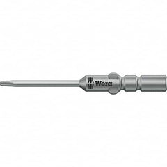 Wera - 4mm Drive IPR1 Tamperproof Torx Screwdriver Bit - 60mm OAL, Power Bit - Caliber Tooling