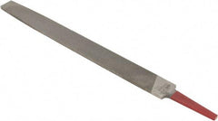 Simonds File - 12" Long, Smooth Cut, Flat American-Pattern File - Double Cut, Tang - Caliber Tooling