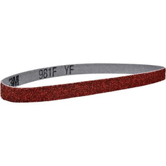 3M - 4" Wide x 132" OAL, 40 Grit, Ceramic Abrasive Belt - Ceramic, Coated, YF Weighted Cloth Backing, Series 981F - Caliber Tooling