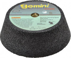 Norton - 6" Diam, 2" Overall Thickness, 16 Grit, Type 11 Tool & Cutter Grinding Wheel - Very Coarse Grade, Aluminum Oxide/Silicon Carbide Blend, Q Hardness, 6,000 RPM - Caliber Tooling