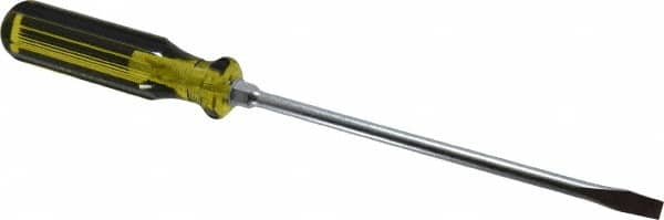 Stanley - Standard Slotted Screwdriver - Round Shank, Acetate Handle - Caliber Tooling