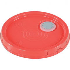 Vestil - Tote & Storage Container Lids For Use With: 3-1/2, 5 & 6 Gallon Pails Width (Decimal Inch): 12.500 - Caliber Tooling