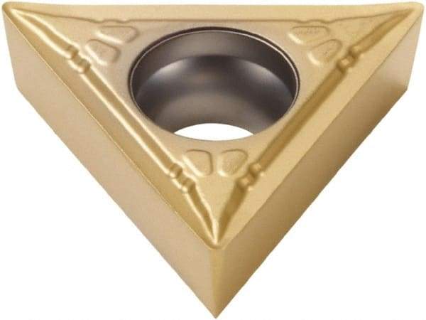 Seco - TCMT21.50.5 F1 Grade TP40 Carbide Turning Insert - TiC/TiCN/TiN Finish, 60° Triangle, 1/4" Inscr Circle, 3/32" Thick, 1/128" Corner Radius - Caliber Tooling