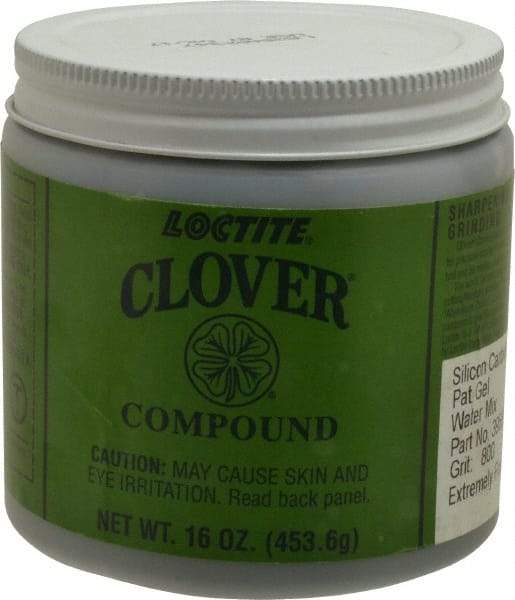 Loctite - 1 Lb Water Soluble Compound - Compound Grade Super Fine, 800 Grit, Black & Gray, Use on General Purpose - Caliber Tooling