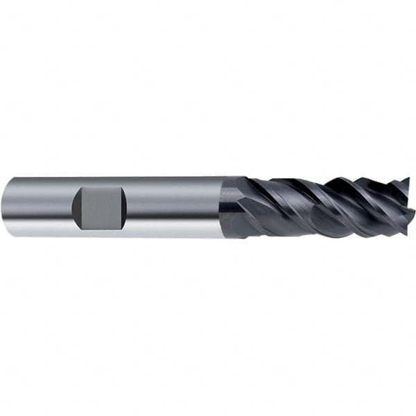 Guhring - 20mm, 4 Flute, Single End, Solid Carbide, Corner Chamfer End Mill - 104mm OAL, 48° Helix, Right Hand Flute, 45mm LOC, Right Hand Cut - Caliber Tooling