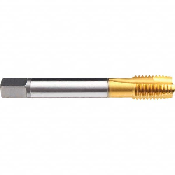 Emuge - 1/4-19 G(BSP) TiN Finish Cobalt 3 Flute British Standard Pipe Tap - Caliber Tooling