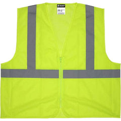 MCR Safety - Size 3XL Lime Mesh General Purpose High Visibility Vest - Caliber Tooling