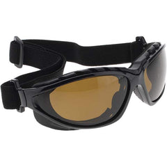 Safety Glass: Anti-Fog, Brown Lenses, Full-Framed Black Frame, Dual