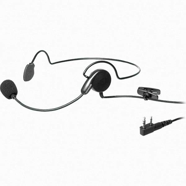 Kenwood - Behind the Head, Boom Microphone Headset with Microphone - Black, Use with Protalk Series Two Way Radios - Caliber Tooling