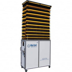 Air-Care - 36" Wide x 36" High x 75" Deep, Air Cleaner Containment Cart - Caliber Tooling