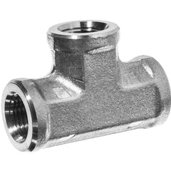 USA Sealing - Stainless Steel Pipe Fittings; Type: Tee ; Fitting Size: 1/4 x 1/4 x 1/4 ; End Connections: FNPT x FNPT x FNPT ; Material Grade: 304 ; Pressure Rating (psi): 6200 - Exact Industrial Supply