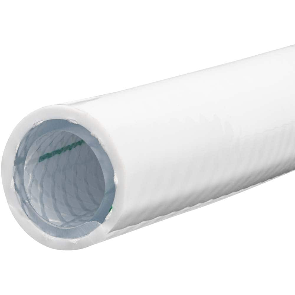 USA Sealing - Plastic, Rubber & Synthetic Tube; Inside Diameter (mm): 12.0000 ; Outside Diameter (mm): 18.0000 ; Wall Thickness (mm): 3.00 ; Material: PVC ; Maximum Working Pressure (psi): 145 ; Color: White - Exact Industrial Supply