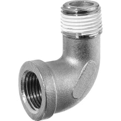 USA Sealing - Stainless Steel Pipe Fittings; Type: Street Elbow ; Fitting Size: 1/2 x 1/2 ; End Connections: MBSPT x FBSPT w/Thread Sealant ; Material Grade: 304 ; Pressure Rating (psi): 150 - Exact Industrial Supply