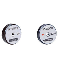 Insize USA LLC - Ring Thread Go/No Gages; Go/No Go: No Go ; Thread Size: 5/16-24 ; Classification: 2A ; Calibrated: No ; Material: Hardend Bearing Steel ; Single or Double Ring: Single - Exact Industrial Supply