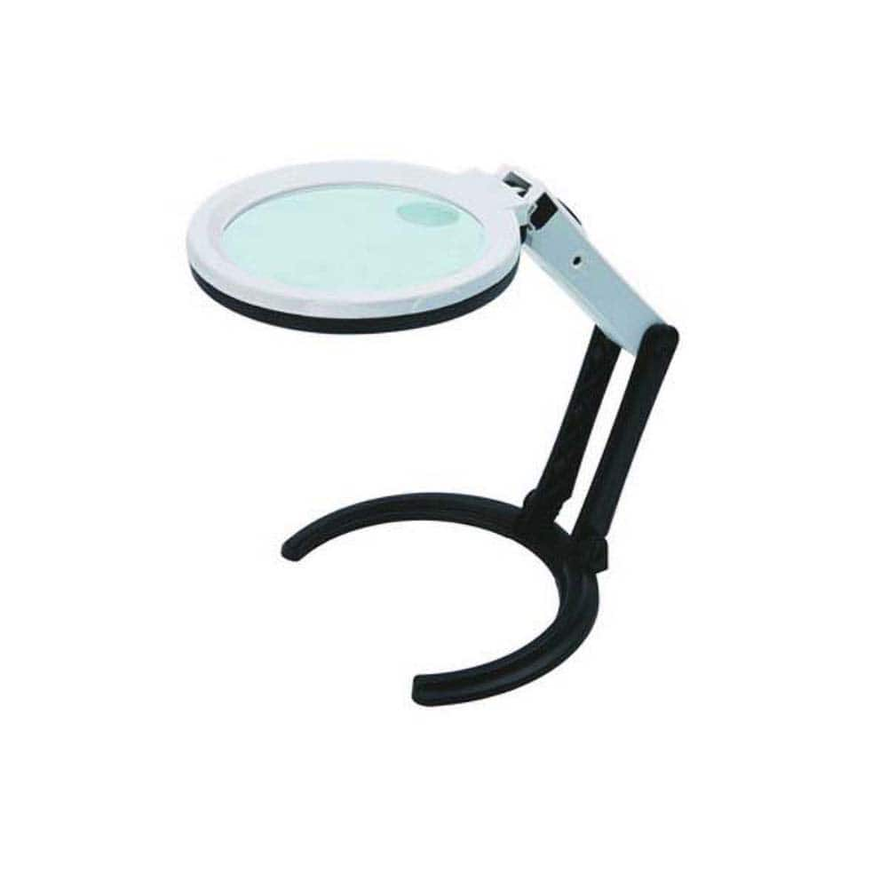 Insize USA LLC - Handheld Magnifiers; Minimum Magnification: 2x ; Maximum Magnification: 4x ; Lens Shape: Round ; Lens Diameter (mm): 120.00; 28.00 ; Lens Diameter (Decimal Inch): 4-23/32; 1-7/64 ; Lens Diameter (Inch): 4-23/32; 1-7/64 - Exact Industrial Supply